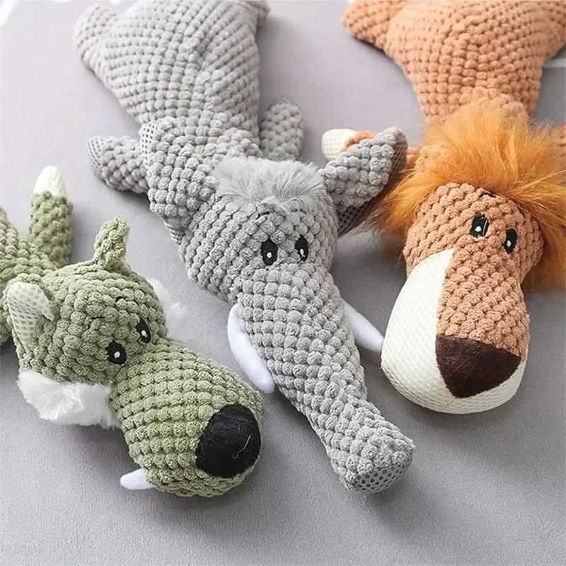 Pet Dog Toys for Large Dogs Cute Plush Squeak Stuffed