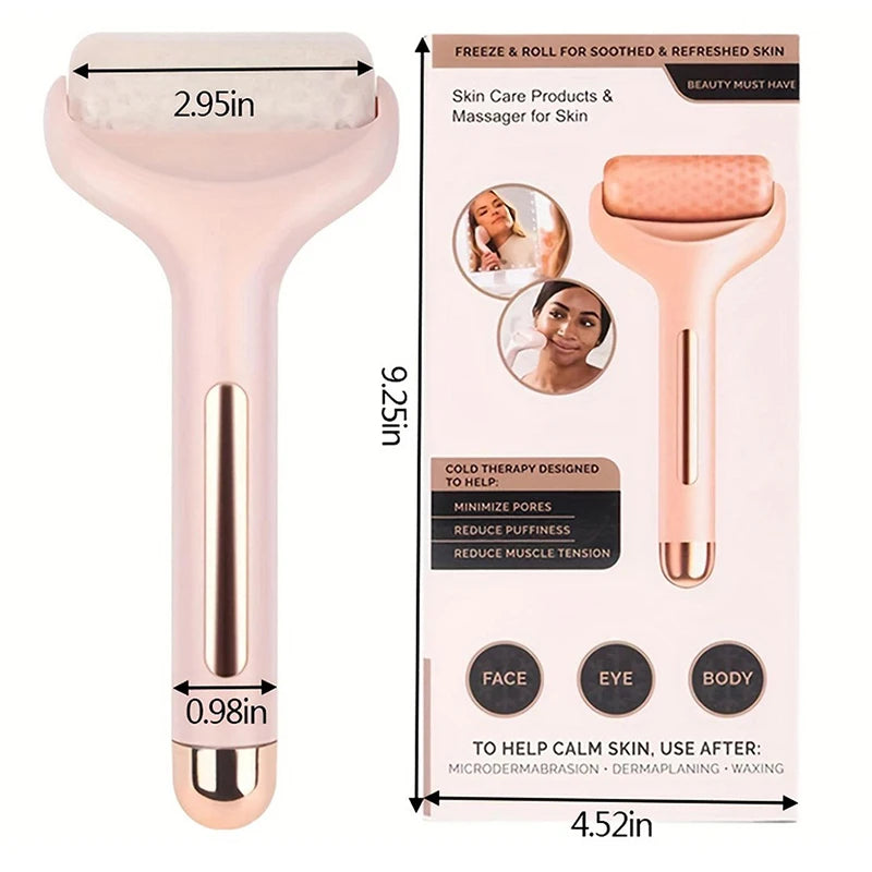 Reusable Cooling Facial Massage Roller - Skin Lifting, Firming, and Wrinkle-Smoothing Beauty Tool for Home Use - PULSE MART