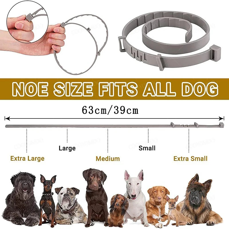 Adjustable Pet Collar for Dogs & Cats: 38cm and 72cm Sizes