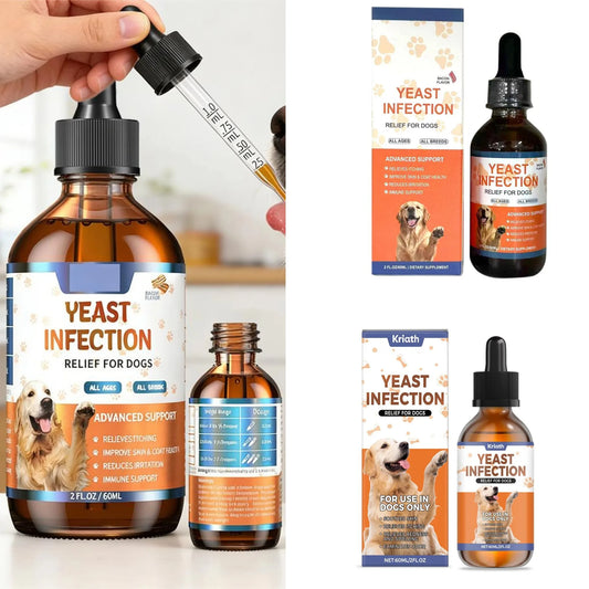 60ML Herbal Pet Skin & Coat Drops – Gentle Care Supplement for Dogs