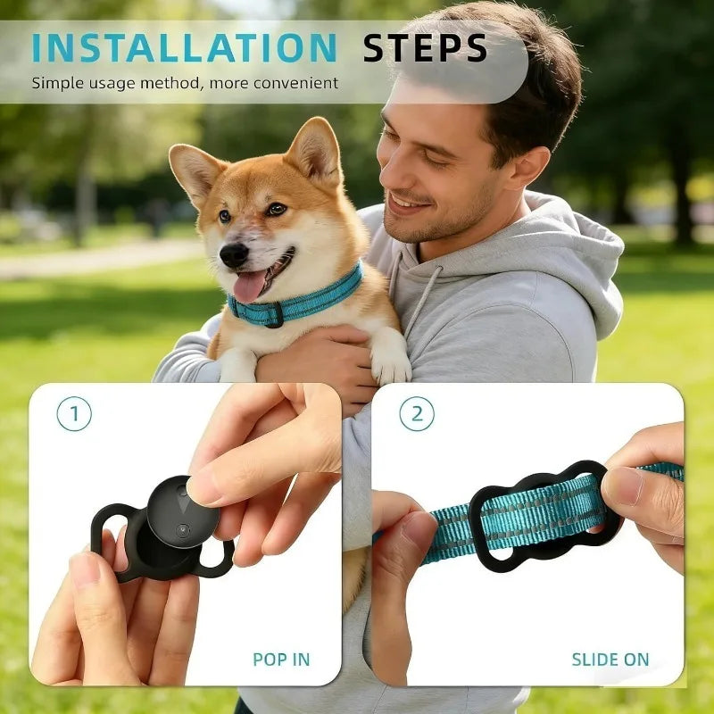 Smart GPS Dog Tracker – Real-Time Location Waterproof Tracking Collar for Dogs & Cats
