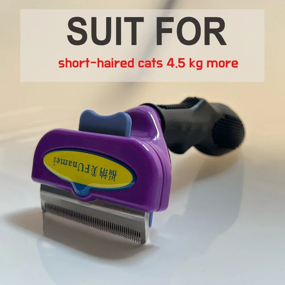 Dual-Sided Pet Dematting Comb - Anti-Lice Knot Remover for Dogs & Cats
