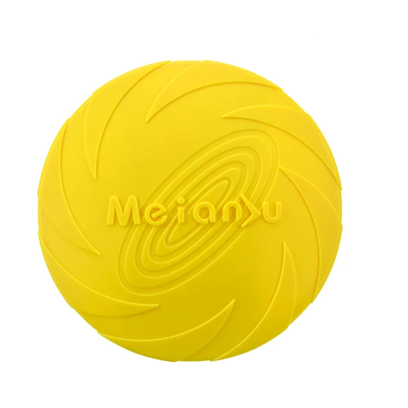 Silicone Flying Disc Dog Toy - Interactive Outdoor Training Frisbee