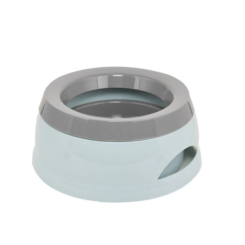 No-Wet Mouth Floating Dog Water Bowl - Anti-Spill Portable Pet Drinker