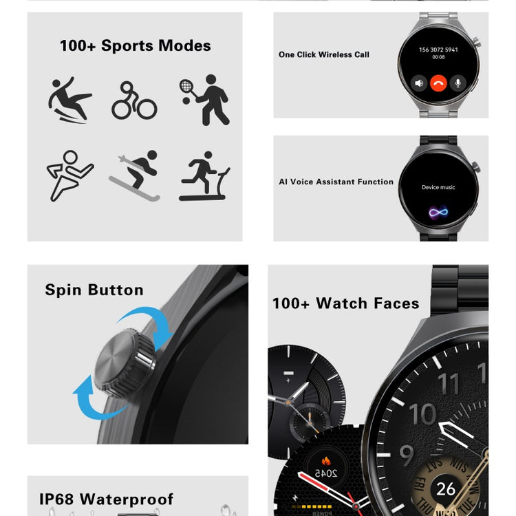 SENBONO V19 Business Men Smart Watch Answer Call Heart Rate Water Proof Sports Fitness Smartwatch Men - PULSE MART