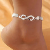 Infinite Diamond 8-word Anklet Creative Retro Alloy Anklet - PULSE MART