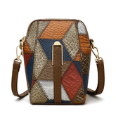 Fashion Soft Leather Stitching Shoulder Bag - PULSE MART