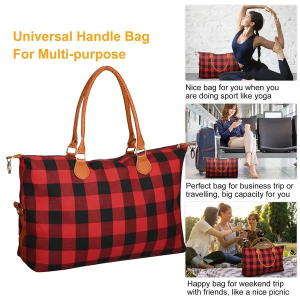 Women Duffle Bag Travel Luggage Bags Weekend Overnight Bag Tote Bags Shoulder Handle Bags - PULSE MART