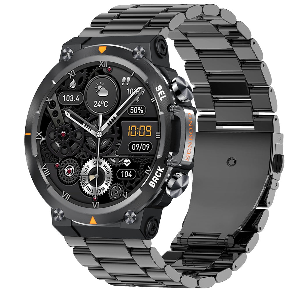 MAX18 Men Smartwatch AMOLED1.43inch Big Screen BT Calls Gesture Control AI Voice Sports Smart Watch Men - PULSE MART