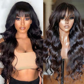 Full Machine Made Wig Body Wave Natural Color Density - PULSE MART