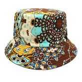 Geometric Bucket Hat Color Matching Printing Double-sided Wear Bucket Hat - PULSE MART