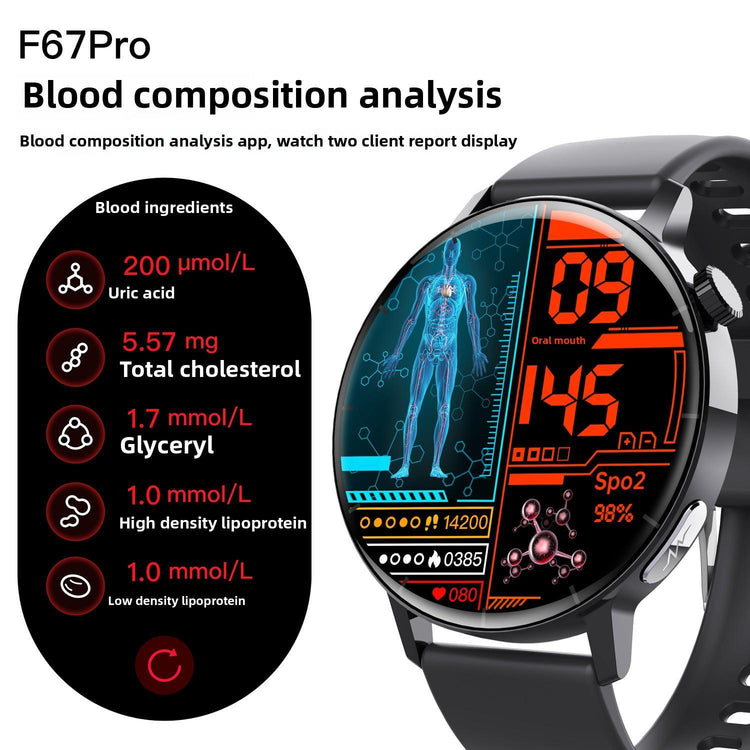 1.41-inch Health Smartwatch Fitness Tracker And Heart Rate-blood Oxygen-blood Pressure-sleep Monitor - PULSE MART