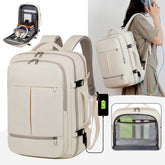 Large Capacity Backpack For Women Men Multiple Pockets And Zippers Versatile Computer Bags Business Travel Backpack - PULSE MART