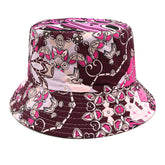Geometric Bucket Hat Color Matching Printing Double-sided Wear Bucket Hat - PULSE MART