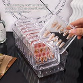 Transparent Manicure Small Wear Nail Box Handmade Nail Storage Box - PULSE MART