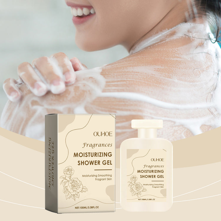OUHOE Perfume Moisturizing Shower Gel, Body Bath Clean Lasting Fragrance Moisturizing Moisture Refreshing And Not Tight - PULSE MART