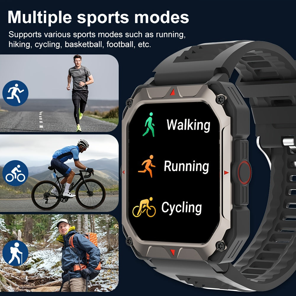 Men S Smart Watch Answer,make Calls, Wireless Calling Sports Smartwatch Fitness Tracker, With Multiple Sport Modes, Step Counter, Alarm, Compatible With IPhone And Android Phones - PULSE MART