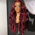 Body Wave Human Hair Wig 13x4 HD Burgundy Lace Front Wig Human Hair With Aligned Cuticle Brazilian Wig - PULSE MART