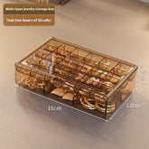 Ornament Dustproof Storage Box Anti-oxidation Ear Stud Necklace Jewelry Box - PULSE MART
