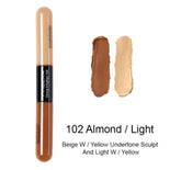 Double Heads Are Suitable For Any Skin Type Natural Color Brightening Liquid Concealer - PULSE MART