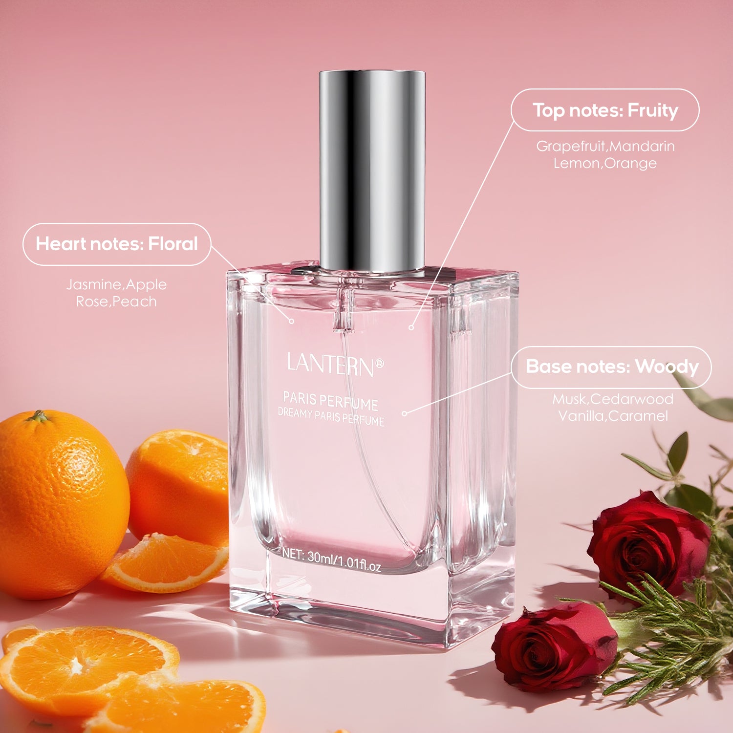 Dreamy Paris Eau De Parfum Spray Perfume, Eau De Toilette Day Or Night Spray With Fresh Flower Citrus Scent - PULSE MART