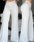 Hollow-out Belt Trousers Micro-flared - PULSE MART