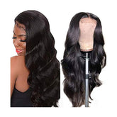 4x4 Lace Closure Wig Human Hair Natural Color Body Wave Density - PULSE MART
