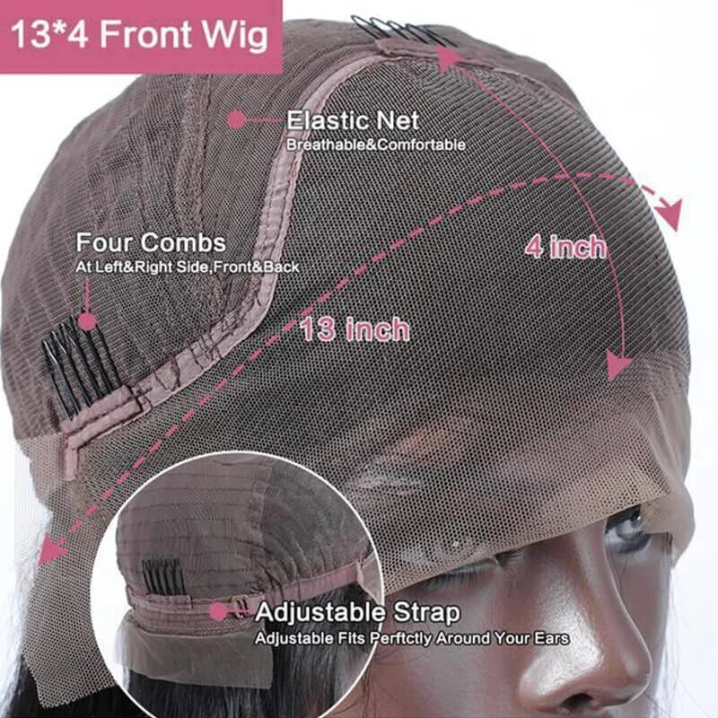13x4 Lace Frontal Human Hair Wig P4 27 Body Wave Density - PULSE MART