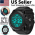 Waterproof Digital Sports Watch Military Tactical LED Backlight Wristwatch Men - PULSE MART