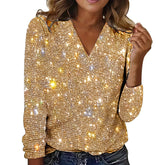 Digital Printed Round Neck Long Sleeved T-shirt For Women - PULSE MART
