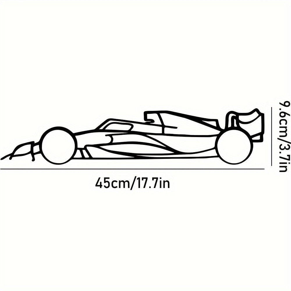 Laser-Cut Metal Wall Art Precise Sports Car Silhouette - PULSE MART