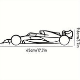 Laser-Cut Metal Wall Art Precise Sports Car Silhouette - PULSE MART