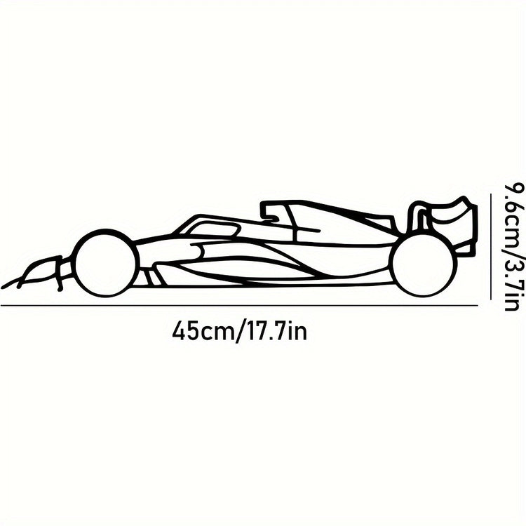 Laser-Cut Metal Wall Art Precise Sports Car Silhouette - PULSE MART