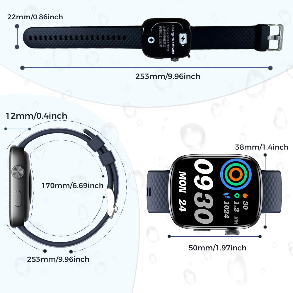 1.95-inch Smartwatch Fitness Tracker With Multiple Exercise Modes - PULSE MART