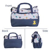 5Pcs Baby Nappy Diaper Bags Set Mummy Diaper Handbags With Diaper Pad Food Bag Bottle Bag Travel Tote Bags For Mom Dad - PULSE MART