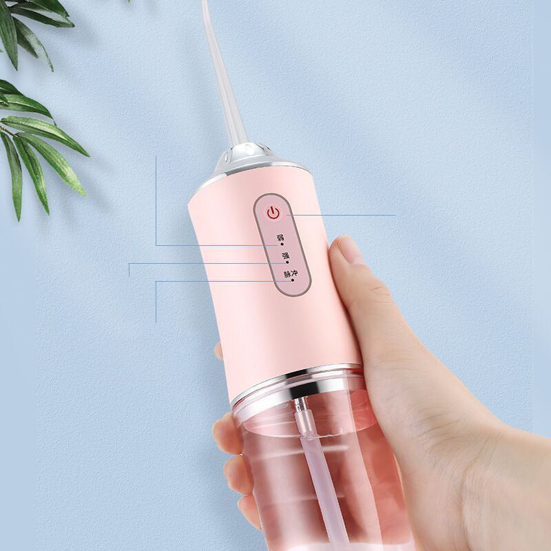 3 Modes Oral Irrigator USB Rechargeable Water Floss Portable Dental Water Flosser Jet 240ml Irrigator Dental Teeth Cleaner - PULSE MART