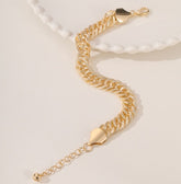 An Elegant And High-end Middle Eastern Ramadan Style Metal Engraved Double Woven Dense Chain For Women&