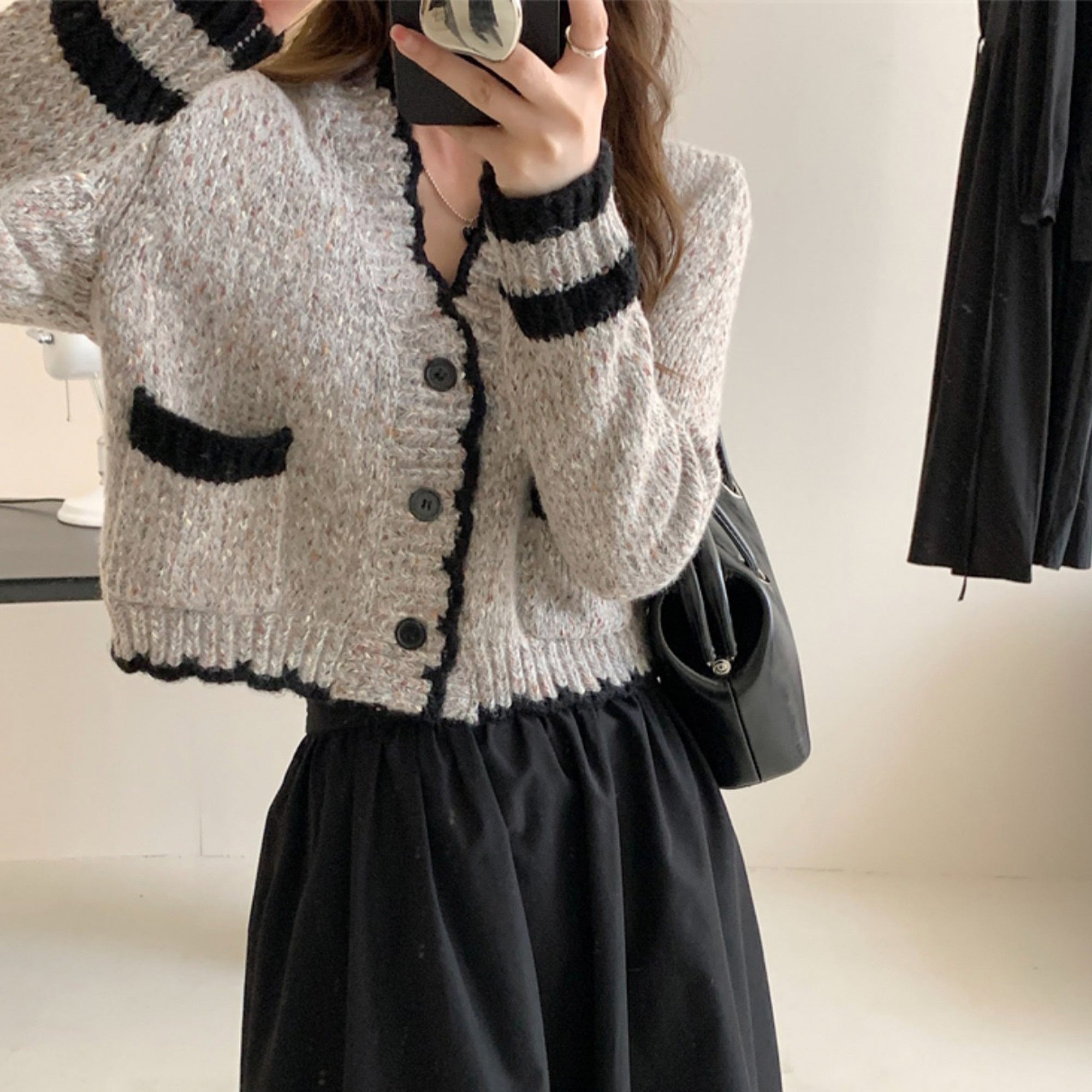 French Style Sweater Cardigan, Women's Spring Knitted Sweater, Kintted Top, Knitwear, Spring Clothing, Womens Clothing - PULSE MART