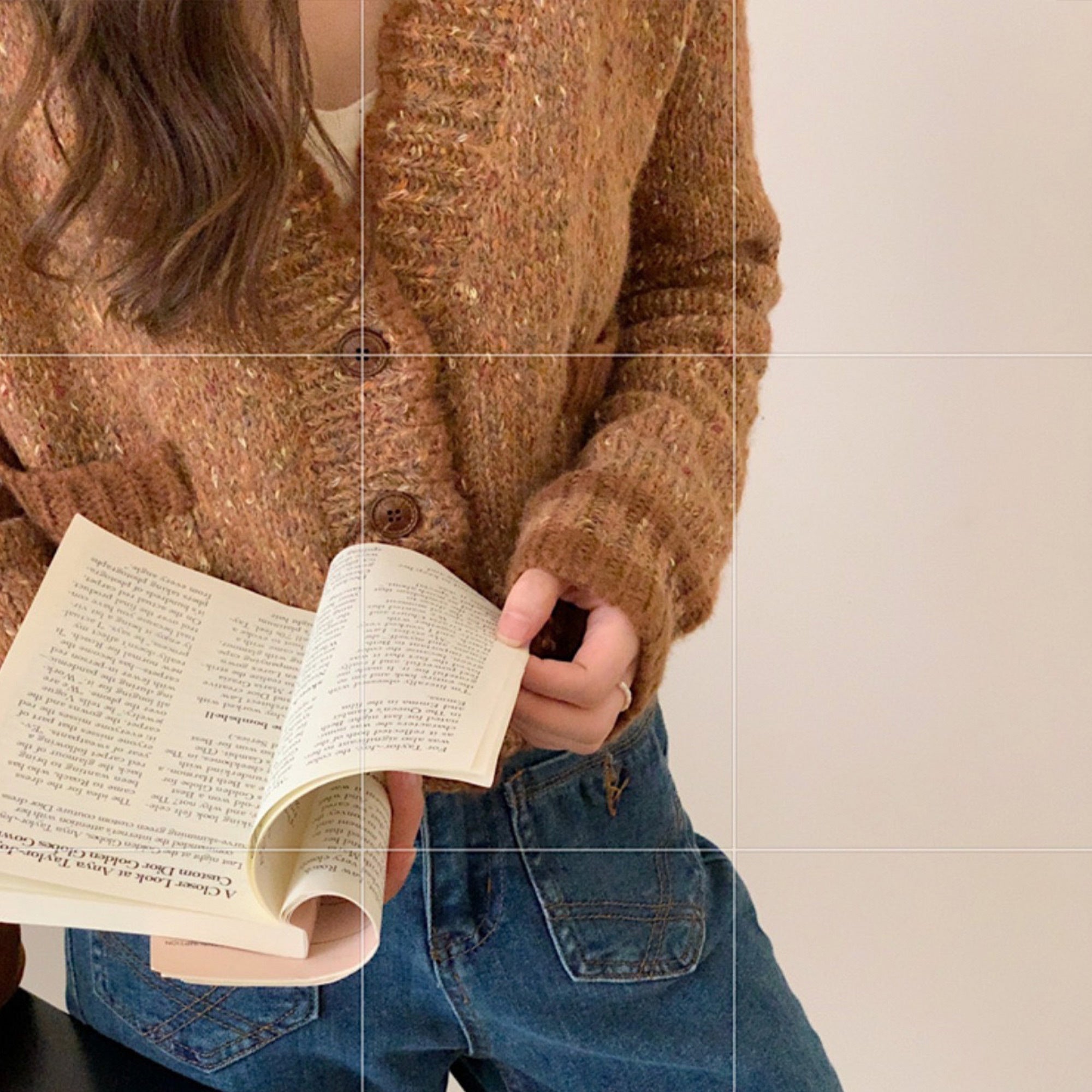 French Style Sweater Cardigan, Women's Spring Knitted Sweater, Kintted Top, Knitwear, Spring Clothing, Womens Clothing - PULSE MART