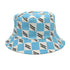 Letter Plaid Bucket Hat Women&