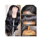 4x4 Lace Closure Wig Human Hair Natural Color Body Wave Density - PULSE MART