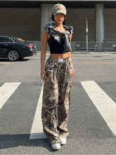 Slimming Casual Pants Hip Hop Retro Street Multi-pocket Camouflage Cargo Pants For Women Y2k Hip-hop Cargo Grunge Baggy Trousers - PULSE MART