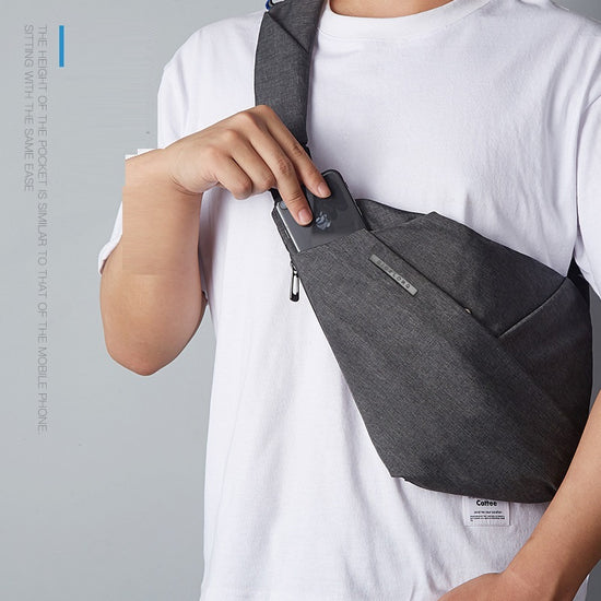 Digital Storage Canvas Chest Bag Crossbody Multi-functional Business Close Shoulder Anti-theft Package - PULSE MART