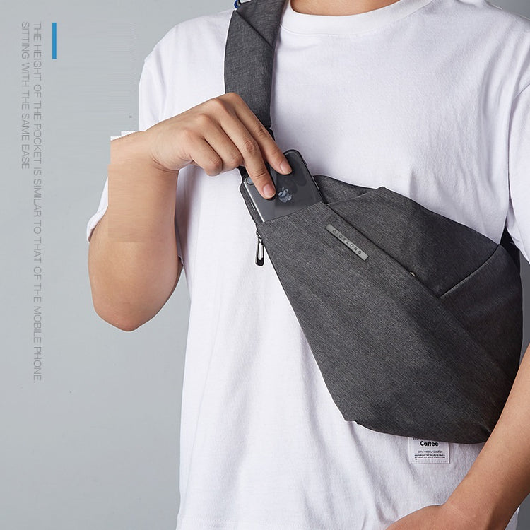 Digital Storage Canvas Chest Bag Crossbody Multi-functional Business Close Shoulder Anti-theft Package - PULSE MART