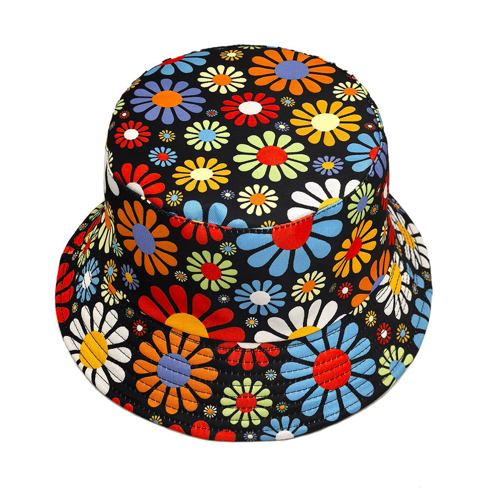 Colorful Flowers Bucket Hat Sun Hat - PULSE MART