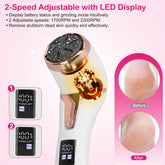 17Pcs Electric Foot Callus Remover With Vacuum Foot Grinder Rechargeable Foot File Dead Skin Pedicure Machine With 3 Grinding Heads 2 Speeds Foot Care Tool - PULSE MART