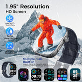 1.95-inch Smartwatch Fitness Tracker With Multiple Exercise Modes - PULSE MART