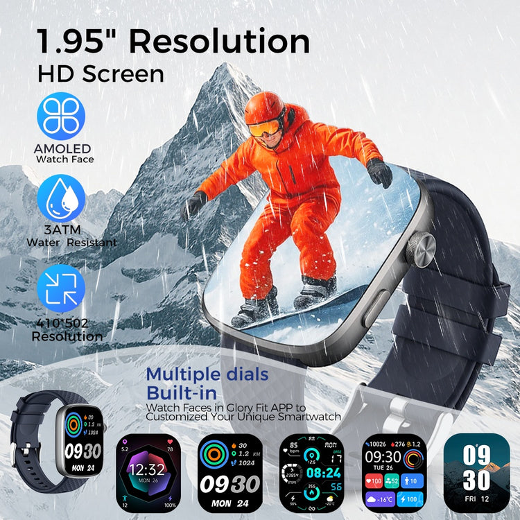 1.95-inch Smartwatch Fitness Tracker With Multiple Exercise Modes - PULSE MART