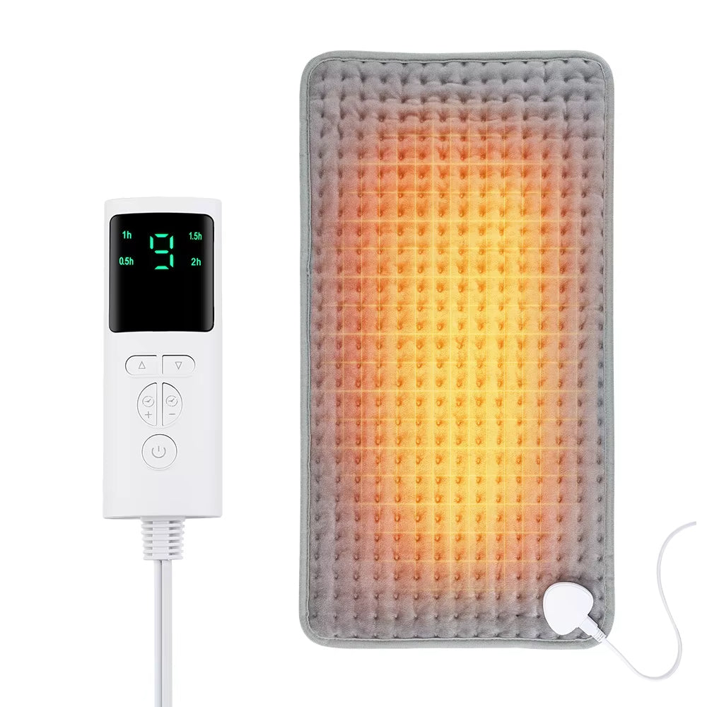 Electric Heating Pad Blanket Timer Heating Pad For Shoulder Neck Back Spine Leg Winter Warm - PULSE MART