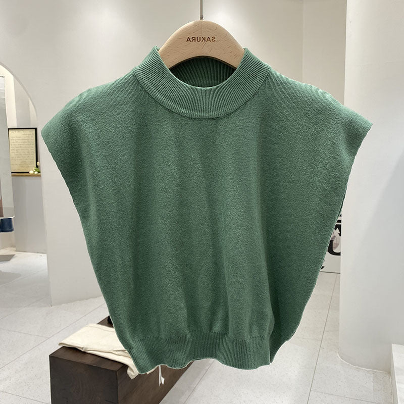 Sleeveless Loose Short Waist Bandage Dress Outer Wear Vest - PULSE MART